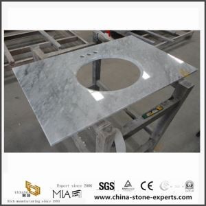 Carrara bela mermerna Vanity Top za kupatilo projekta