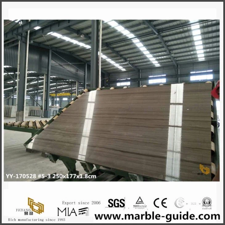 China Athens Grey Wood Marble Slabs In Stock For Sale With Cheap Price