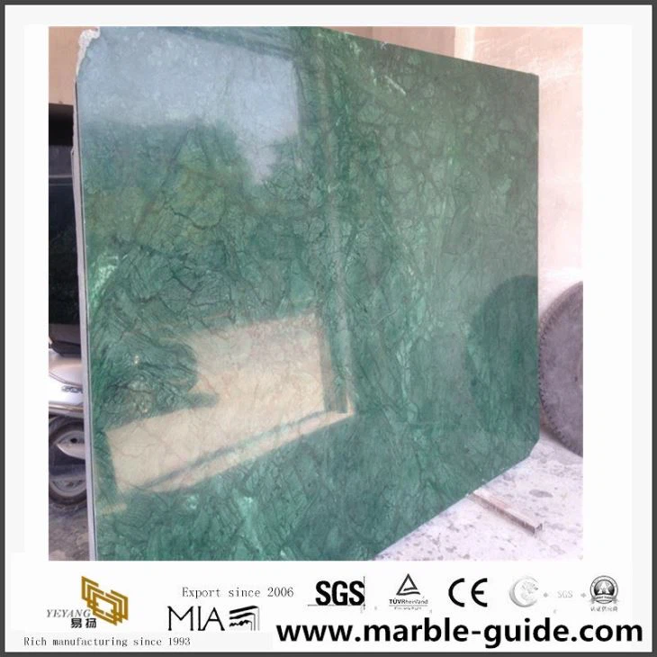 Natural China Dark Green Marble Slab For Floor Tiles Price