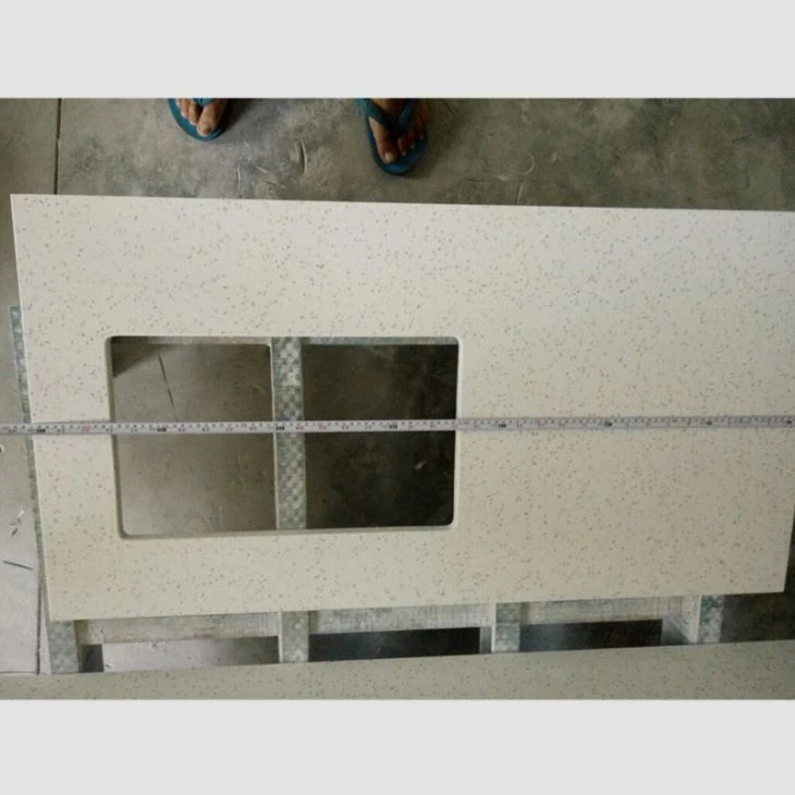 White Quartz Countertop YQ-090D