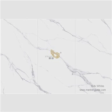 33° Мека полирана свилена бела синтерована камена плоча за велепродају